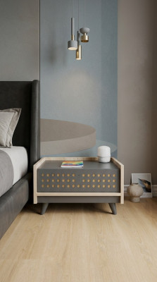 Edles Kinder Nachttisch Designer Möbel Kinderzimmer Konsole Tische Grau