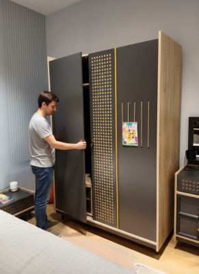Kleiderschrank Scrank Luxuriöses Schlafzimmer Möbel Schränke Holz Kinderzimmer