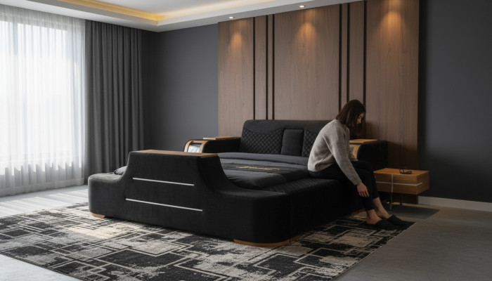 Designer mit einzigartigen Möbel Bett Möbeln Hochwertiges Bettrahmen Neu