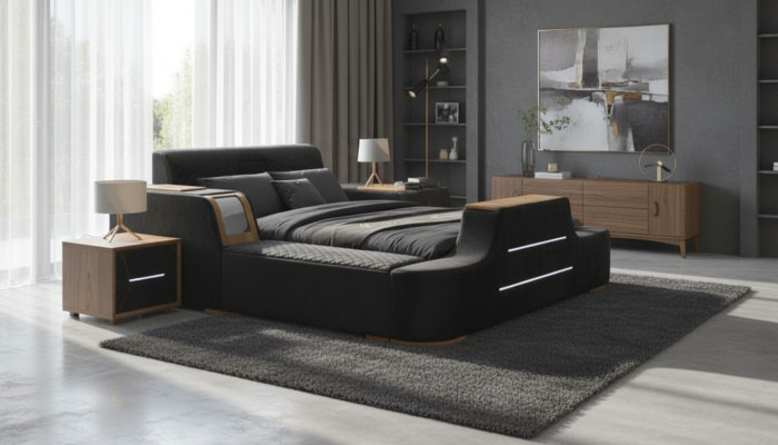 Designer mit einzigartigen Möbel Bett Möbeln Hochwertiges Bettrahmen Neu