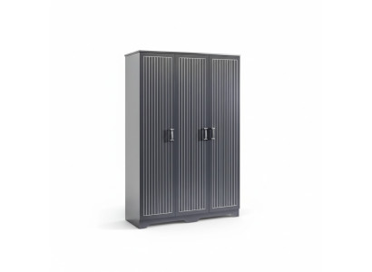 Kleiderschrank Schrank Möbel Schlafzimmer Schränke Holz Schwarz Loft