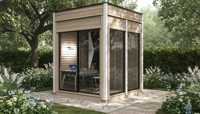 Campinghaus Häuschen Holzhaus Ferienhaus Gartenhaus Haus Garten 245x245x318