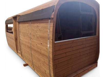 Holzsauna Außensauna Holz Kiefernholz Saunahaus Sauna Häuschen Haus