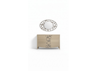 Schlafzimmer Kommode Spiegel Sideboard Kommoden Holz modernes Design Luxus