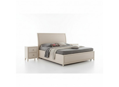 Bett 2x Nachttische Luxus Komplettes Schlafzimmer Set Möbel grau 3tlg