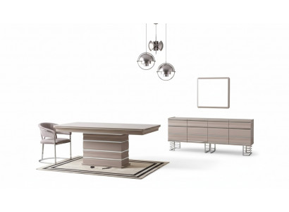 Tisch 6x Stühle Sideboard Spiegel 9tlg Esszimmer Set Gruppe Garnitur