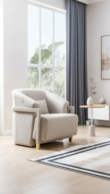 Sessel Möbel Einsitzer Drehsessel Sofa 1 Sitzer Wohnzimmer Moderne