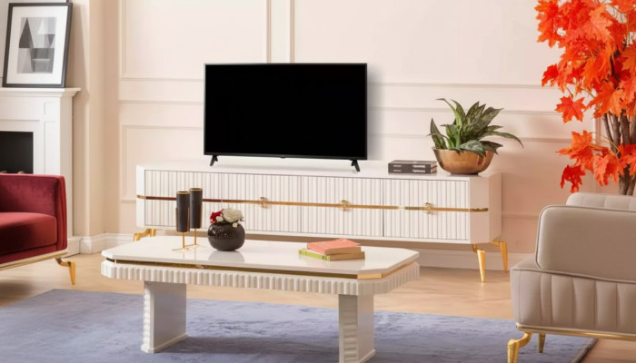 Couchtisch Sideboard 2tlg Wohnzimmer Möbel Tisch Lowboard neu weiß
