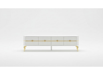 Wohnzimmer tv Ständer Möbel rtv Fernseher Stil Modern Weiß Luxus Holz