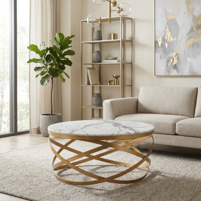 Couchtisch Möbel Tisch Luxus Gold Modern Wohnzimmer Design Edelstahl