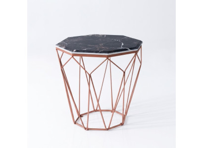 Beistelltisch Wohnzimmer Luxus Möbel Material schwarz Metall Design