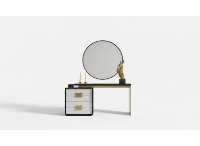 Schlafzimmer Stilvoller Set Designer Schminktisch Luxus Spiegel 2tlg