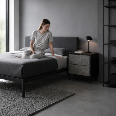 Schlafzimmer Nachttisch Designer Nachtkonsole Luxuriöse Holz Möbel Neu