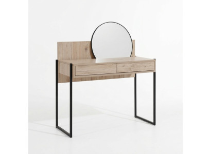 Brauner Schminktisch Spiegel Moderner Kosmetiktisch Luxus Holz Möbel