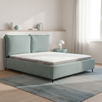 Großes Schlafzimmer Bett Luxuriöses Textilbett Stilvolle Polsterbetten