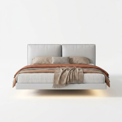 Weißes Schlafzimmer Wandbett Designer Betten Holzgestell Doppelbetten