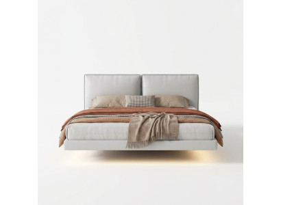 Weißes Schlafzimmer Wandbett Designer Betten Holzgestell Doppelbetten