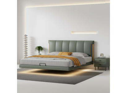 Grünes Wandbett Designer Schlafzimmer Betten Lederbetten Textilbetten