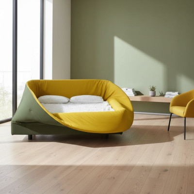 Schlafzimmer Bett Designer Möbel neu Luxus Material Holz