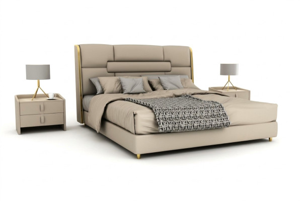 Schlafzimmer Möbel Designer Bett Holzgestell Doppelbett Moderne Betten
