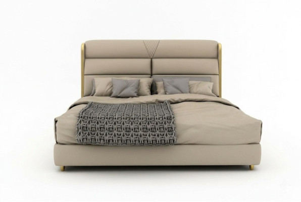 Hellbeiges Doppelbett Luxus Schlafzimmer Betten Modernes Bett Design