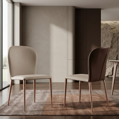 Esszimmermöbel Designer Beiger Stuhl Moderne Holz Möbel Neue Lehnstühle