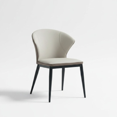 Weiße Polsterstühle Designer Textil Einsitzer Esszimmer Edle Holzstühle