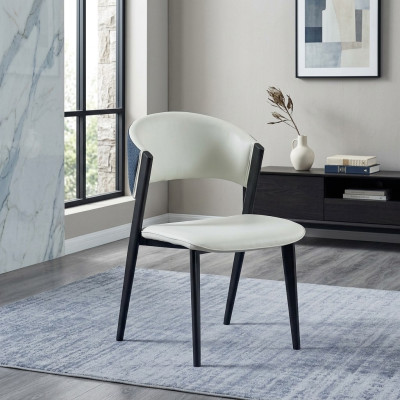 Weißer Esszimmerstuhl Luxus Textil Einsitzer Lederstühle Holzgestell