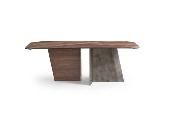 Designer Brauner Esstisch Luxus Holztisch Esszimmer Hochwertige Möbel