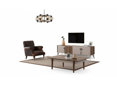 Wohnzimmer Designer Set Luxus Couchtisch Moderner TV-Schrank 3tlg Neu