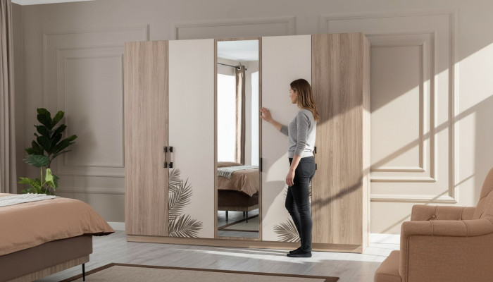 Kleiderschrank Design Luxus Schrank Modern Schlafzimmer Einrichtung