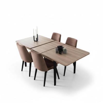 Brauner Rechteckiger Esstisch Esszimmer Möbel Holztische Luxus Möbel