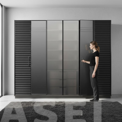 Schwarzer Kleiderschrank Luxus Schränke Schlafzimmer Schrank Holz Möbel