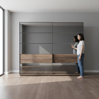 Schwarzer Kleiderschrank Moderne Schlafzimmer Möbel Schrank Holzschrank