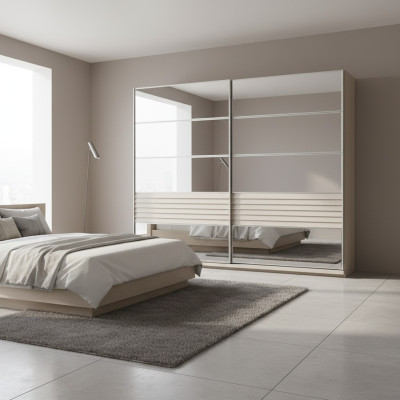 Designer Grauer Kleiderschrank Holzschrank Schlafzimmer Luxus Schränke