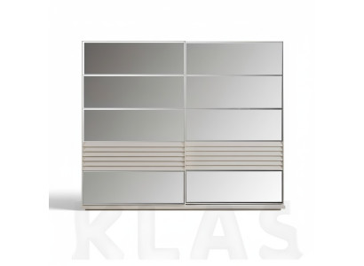 Designer Grauer Kleiderschrank Holzschrank Schlafzimmer Luxus Schränke