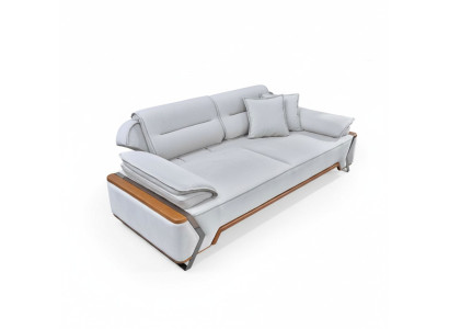 Designer Weißes Sofa Luxus Wohnzimmer Couch Polster 3-Sitzer Neuer 3-er