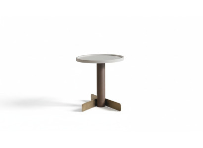 Beistelltisch Wohnzimmer Möbel Designer Brauner Stilvoller Holztisch