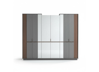 Moderner Glasschrank Luxus Kleiderschränke Schlafzimmer Holz Möbel Neu
