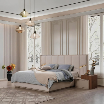 Exklusives Doppelbett Polsterbetten Schlafzimmer Moderne Einrichtung