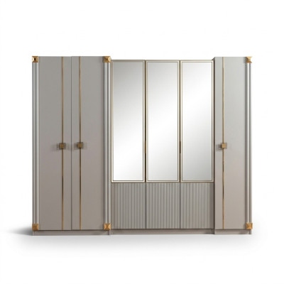 Designer Kleiderschrank Schlafzimmer Luxuriöse Schränke Stil Holzmöbel