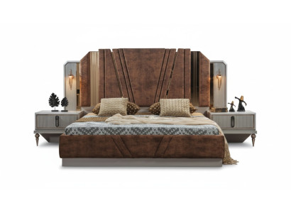 Beige Betten Luxus 2x Nachttische Schlafzimmer Designer Möbel 2tlg Set