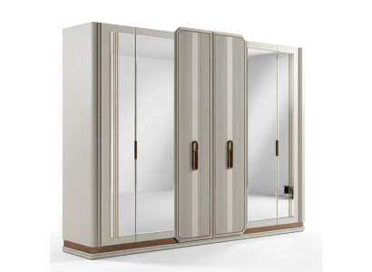 Weißer Schlafzimmer Kleiderschrank Glasschrank Holzschrank Moderne Möbel