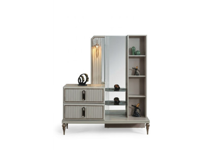 Exklusive Holz Kommode Luxus Spiegel Schlafzimmer Edle Stilvolle Möbel