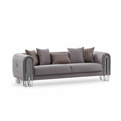 Sofa Luxus Textil Wohnzimmer Dreisitzer 3 Sitz Möbel Couch 240cm Stoff