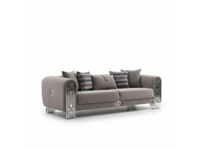 Elegante Stoffcouch Polster Sofa Möbel Wohnzimmer Möbel Textil Sofas