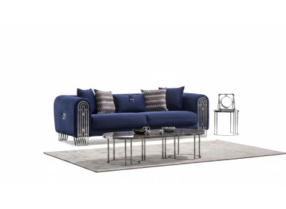 Wohnzimmer Sofa 3 Sitzer Modern Design Polster Textil Möbel Luxus Sofa