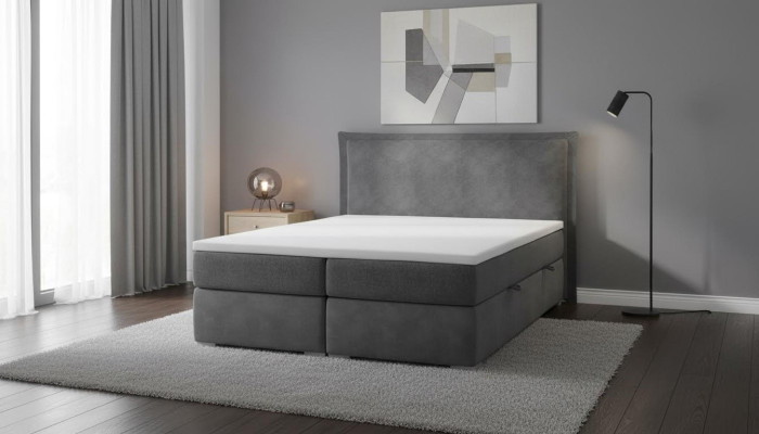 Bett Schlafzimmer Doppelbett Luxus Modern Möbel Designer Polster Boxspringbett