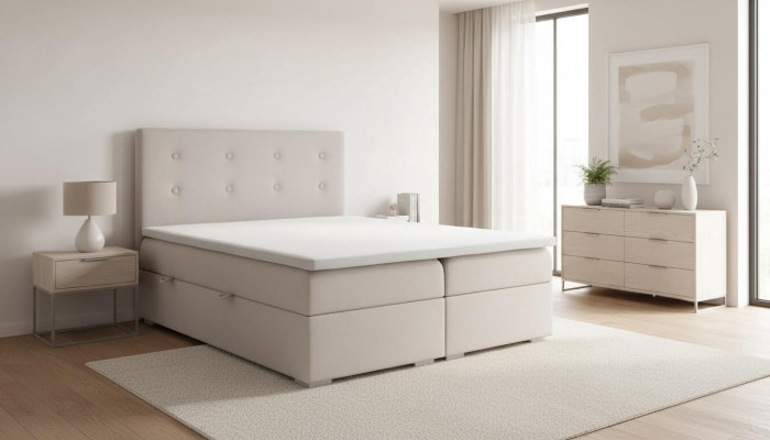 Schlafzimmer Bett Luxus Doppelbett Stil Modern Polsterbett Designer Textil Möbel