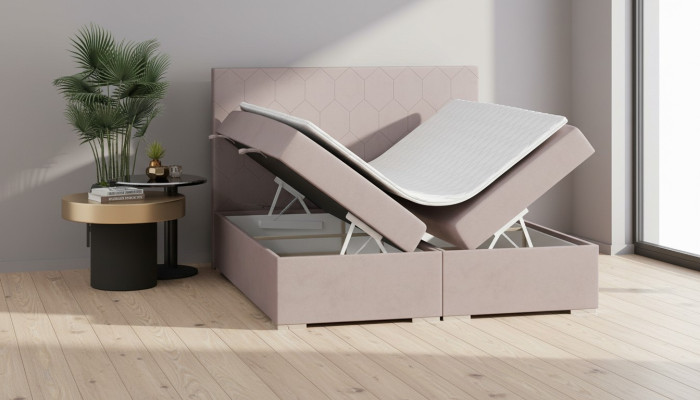 Bett Polster Design Doppelbett Schlafzimmer Textil Möbel Luxus Boxspringbett